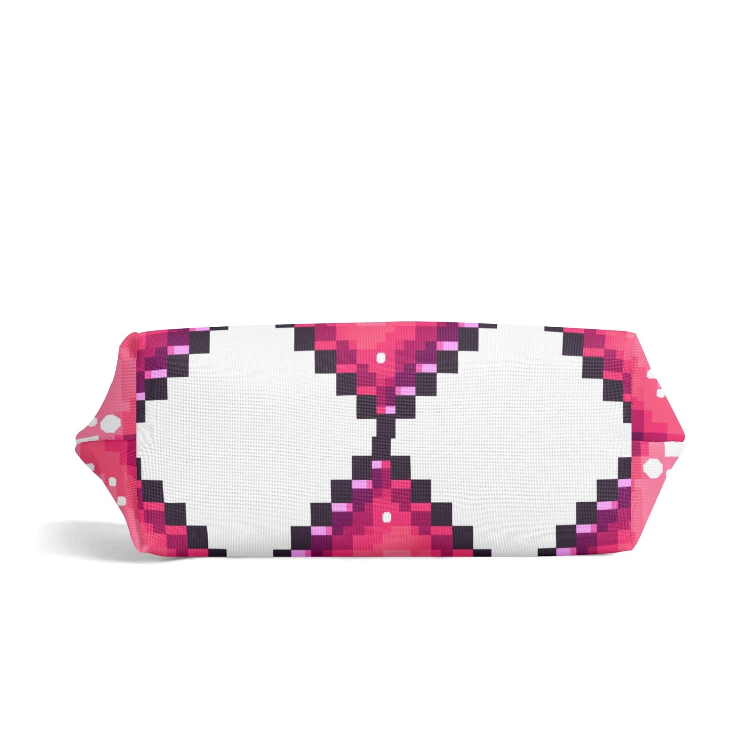 Girls Pixel Heart Glam Zipper Wristlet Bag