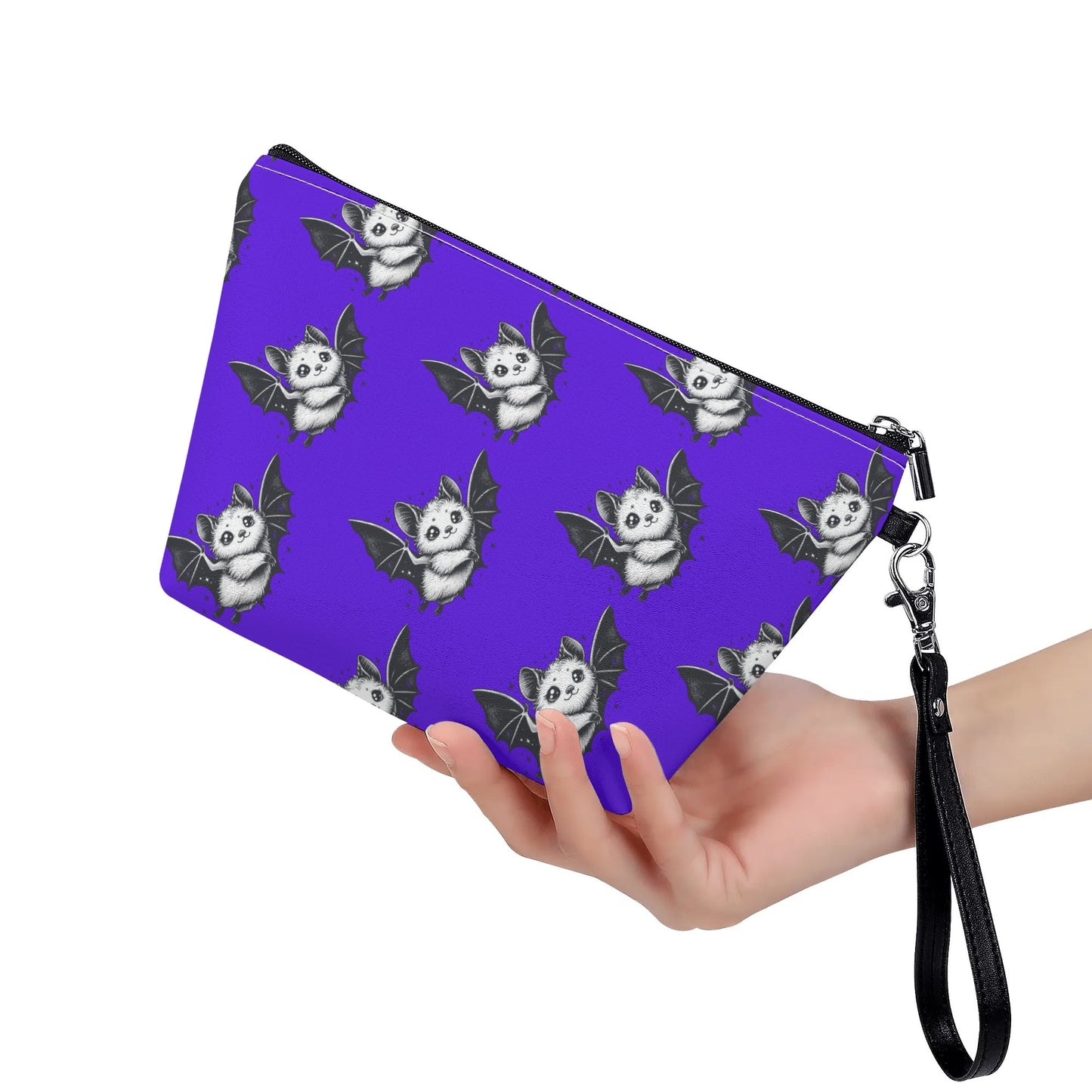 Purple Boo-tiful Zipper Sling Make Up Bag