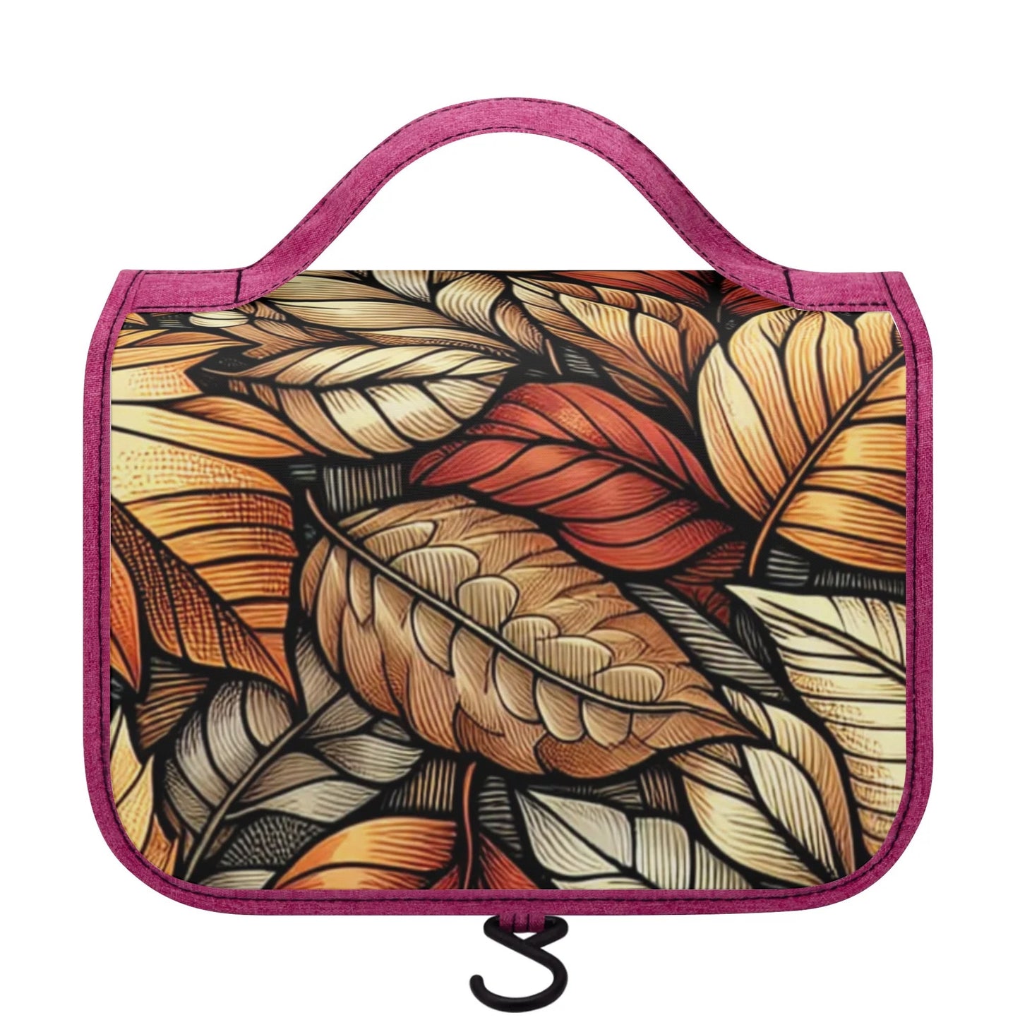 Fall Theme Toiletry Cosmetic Travel Bag