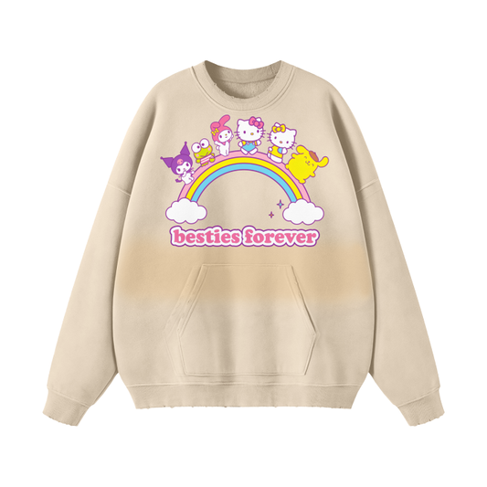 Hello Kitty,Pull Over,Unisex,Kids,Adult,Casual,Winter,Comfort,MOQ1,Delivery days 5